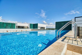 Unique Modern Apartment Aldea Zama Rooftop Pool, Gym, Lounge & Balcony Nice Amenities